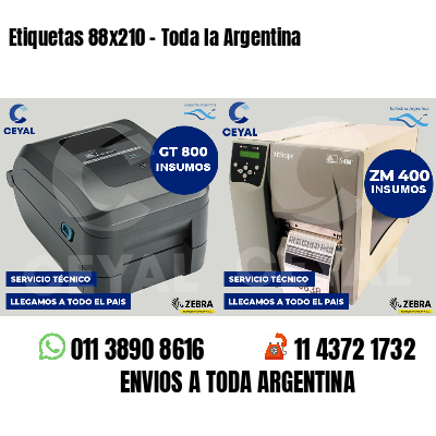 Etiquetas 88x210 - Toda la Argentina