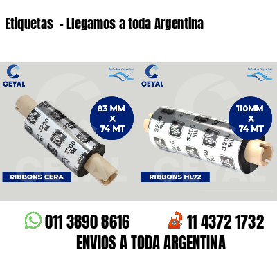 Etiquetas  - Llegamos a toda Argentina