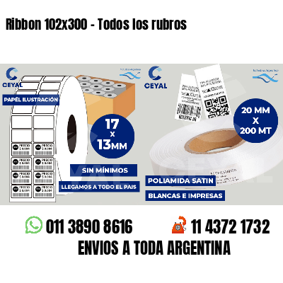 Ribbon 102x300 - Todos los rubros