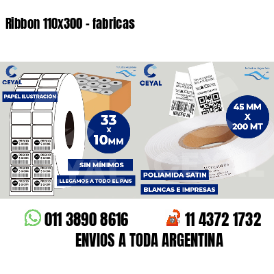 Ribbon 110x300 - fabricas