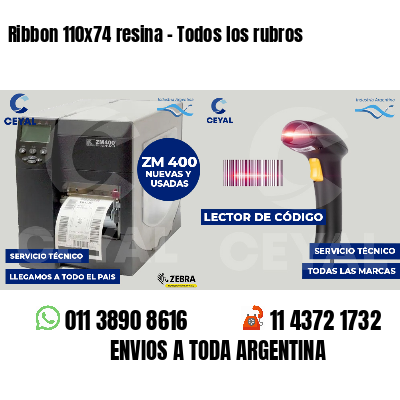 Ribbon 110x74 resina - Todos los rubros