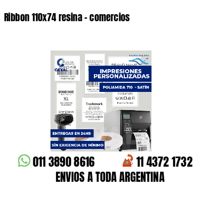 Ribbon 110x74 resina - comercios