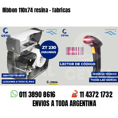 Ribbon 110x74 resina - fabricas