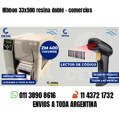 Ribbon 33x500 resina doble - comercios