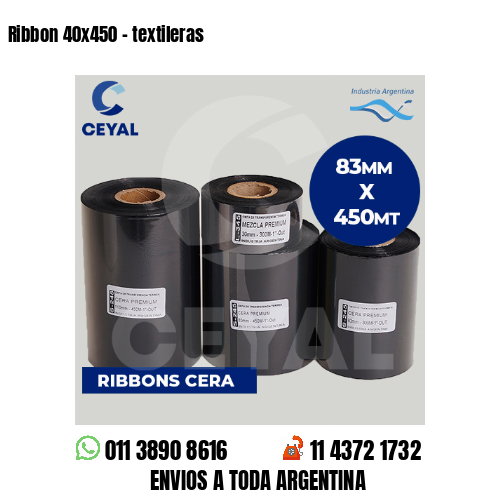 Ribbon 40x450 - textileras