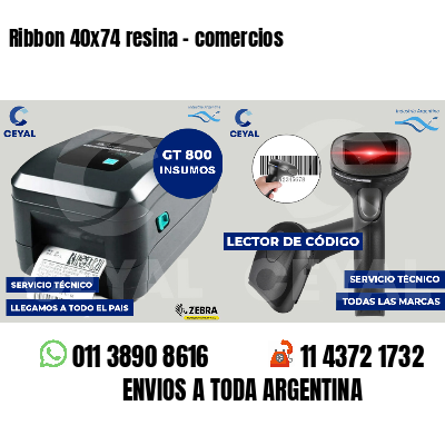 Ribbon 40x74 resina - comercios