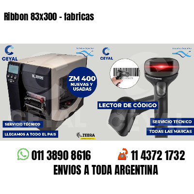 Ribbon 83x300 - fabricas