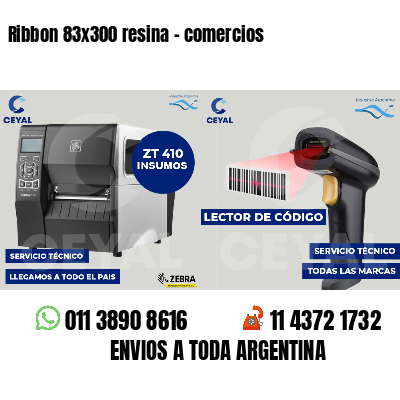 Ribbon 83x300 resina - comercios