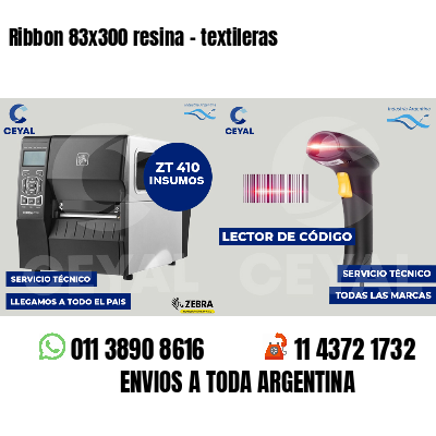 Ribbon 83x300 resina - textileras