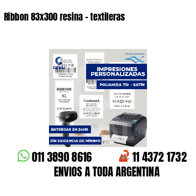 Ribbon 83x300 resina - textileras