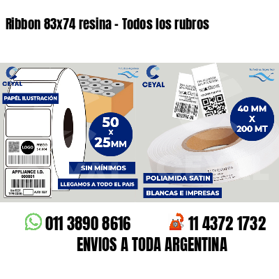 Ribbon 83x74 resina - Todos los rubros