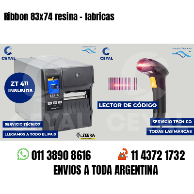 Ribbon 83x74 resina - fabricas