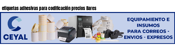 etiquetas adhesivas para codificación precios Bares