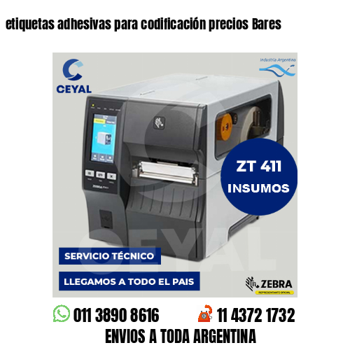 etiquetas adhesivas para codificación precios Bares