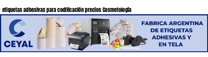 etiquetas adhesivas para codificación precios Cosmetología