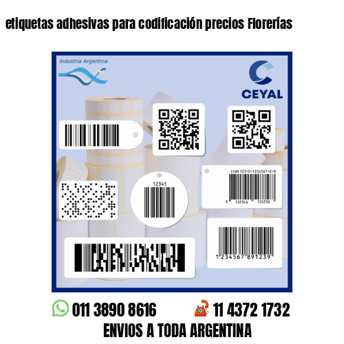 etiquetas adhesivas para codificación precios Florerías