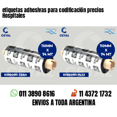 etiquetas adhesivas para codificación precios Hospitales