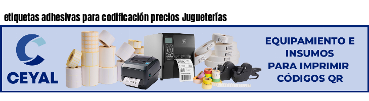 etiquetas adhesivas para codificación precios Jugueterías