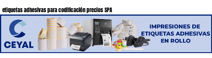 etiquetas adhesivas para codificación precios SPA
