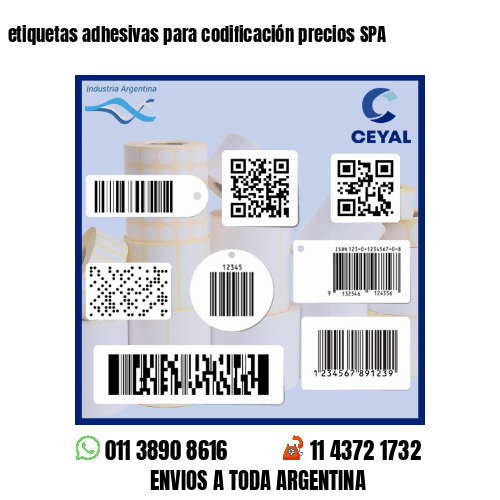 etiquetas adhesivas para codificación precios SPA