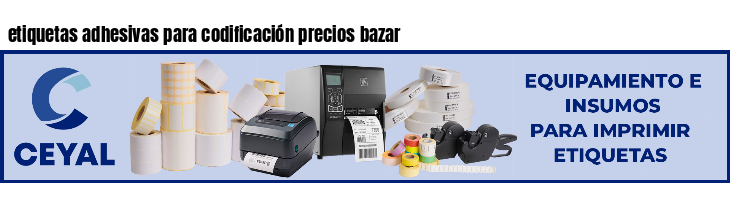 etiquetas adhesivas para codificación precios bazar