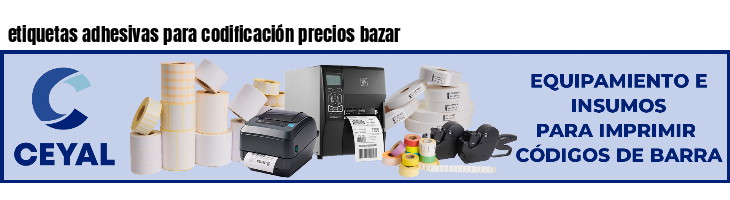 etiquetas adhesivas para codificación precios bazar