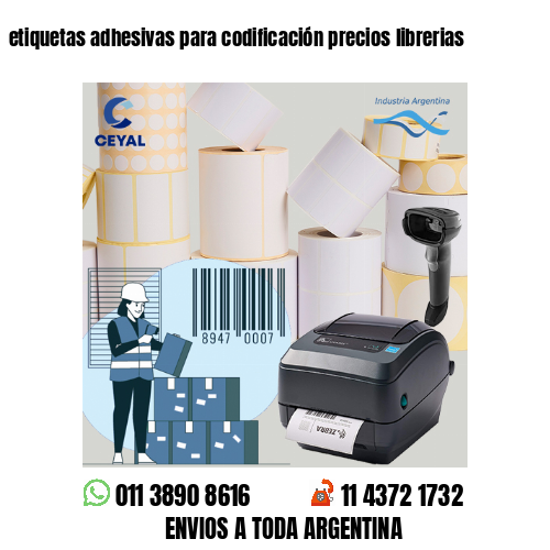 etiquetas adhesivas para codificación precios librerias