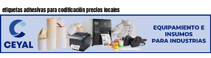 etiquetas adhesivas para codificación precios locales