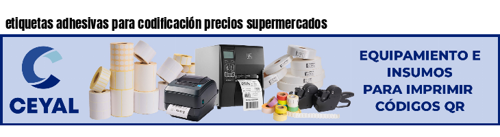 etiquetas adhesivas para codificación precios supermercados