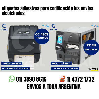 etiquetas adhesivas para codificación tus envíos alcolchados
