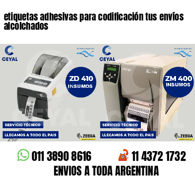 etiquetas adhesivas para codificación tus envíos alcolchados