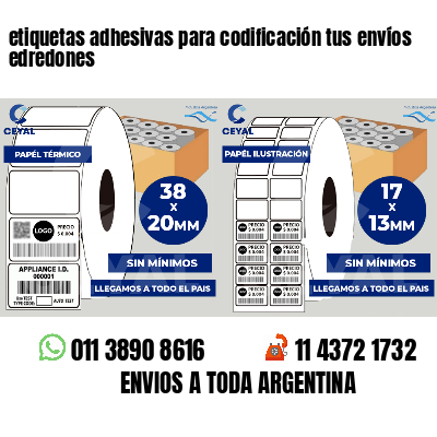 etiquetas adhesivas para codificación tus envíos edredones