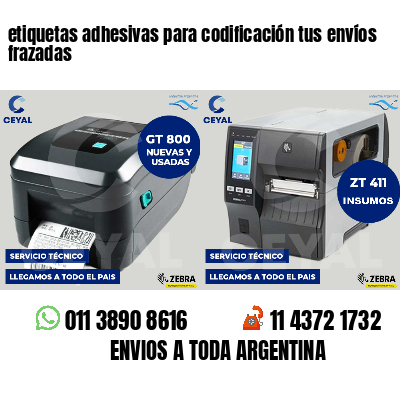 etiquetas adhesivas para codificación tus envíos frazadas