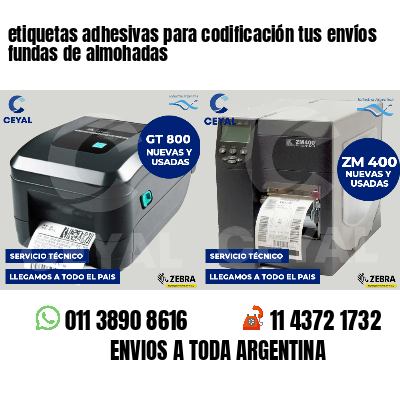 etiquetas adhesivas para codificación tus envíos fundas de almohadas