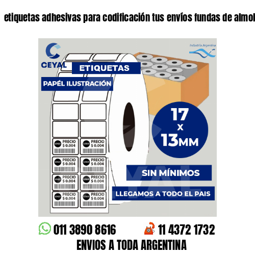 etiquetas adhesivas para codificación tus envíos fundas de almohadones