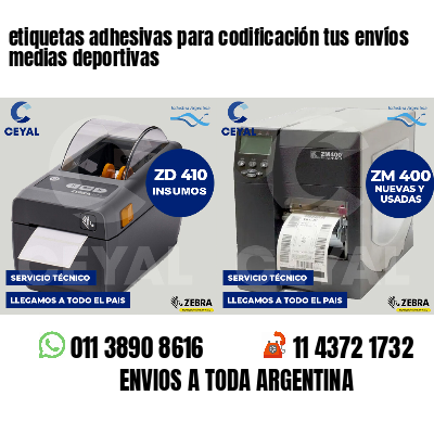 etiquetas adhesivas para codificación tus envíos medias deportivas