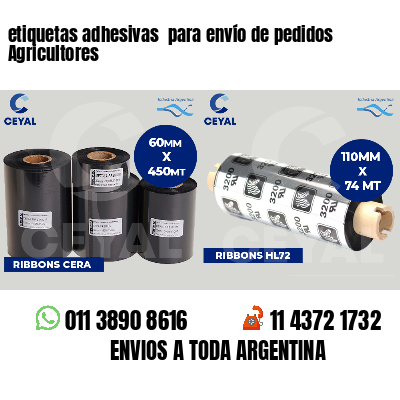 etiquetas adhesivas  para envío de pedidos Agricultores