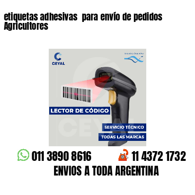 etiquetas adhesivas  para envío de pedidos Agricultores
