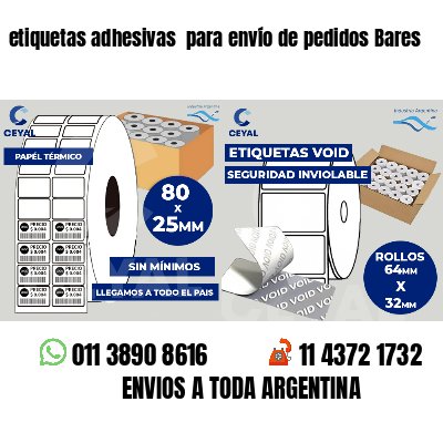 etiquetas adhesivas  para envío de pedidos Bares