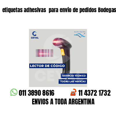 etiquetas adhesivas  para envío de pedidos Bodegas