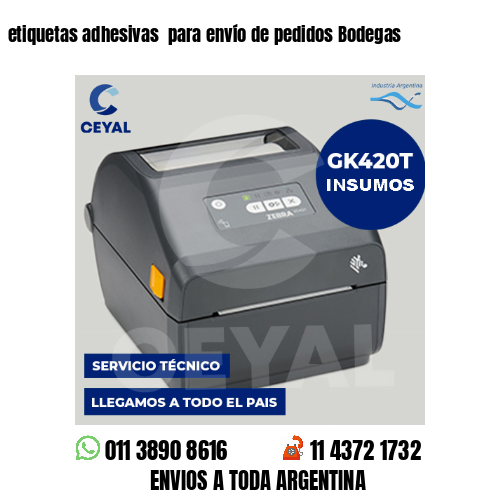 etiquetas adhesivas  para envío de pedidos Bodegas