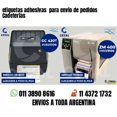 etiquetas adhesivas para envío de pedidos Cadeterías