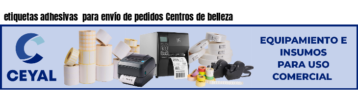 etiquetas adhesivas para envío de pedidos Centros de belleza