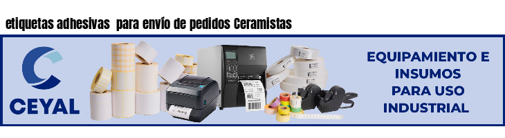 etiquetas adhesivas para envío de pedidos Ceramistas