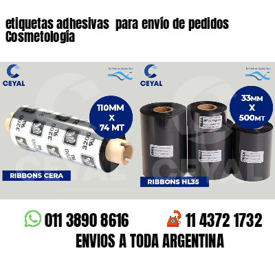etiquetas adhesivas  para envío de pedidos Cosmetología