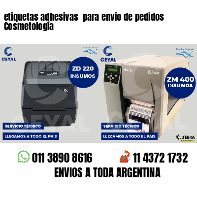 etiquetas adhesivas para envío de pedidos Cosmetología