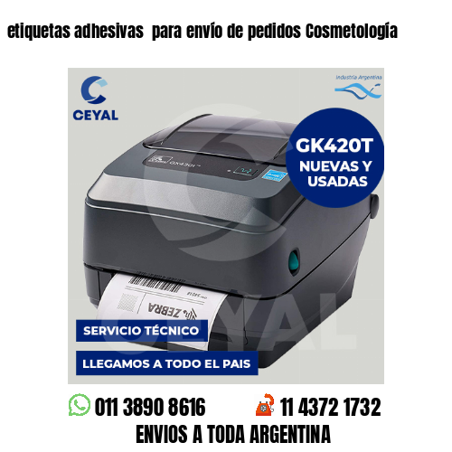 etiquetas adhesivas  para envío de pedidos Cosmetología