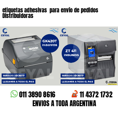 etiquetas adhesivas  para envío de pedidos Distribuidoras