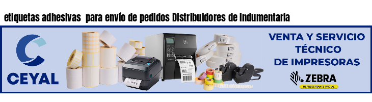 etiquetas adhesivas  para envío de pedidos Distribuidores de indumentaria
