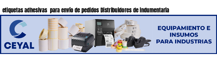etiquetas adhesivas  para envío de pedidos Distribuidores de indumentaria